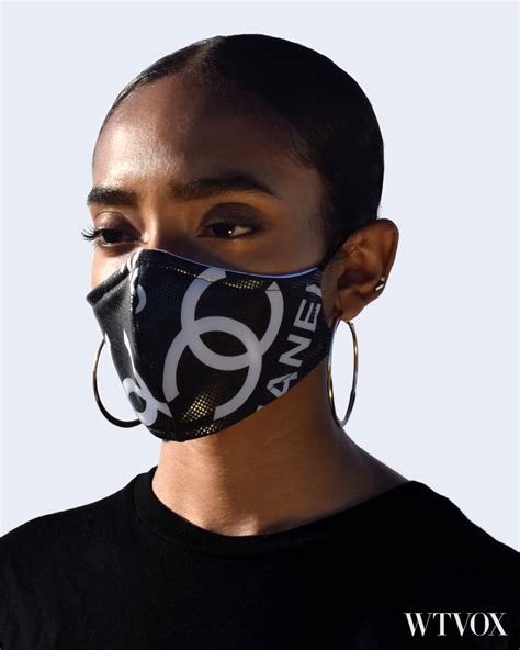 mouth mask chanel|chanel face mask online.